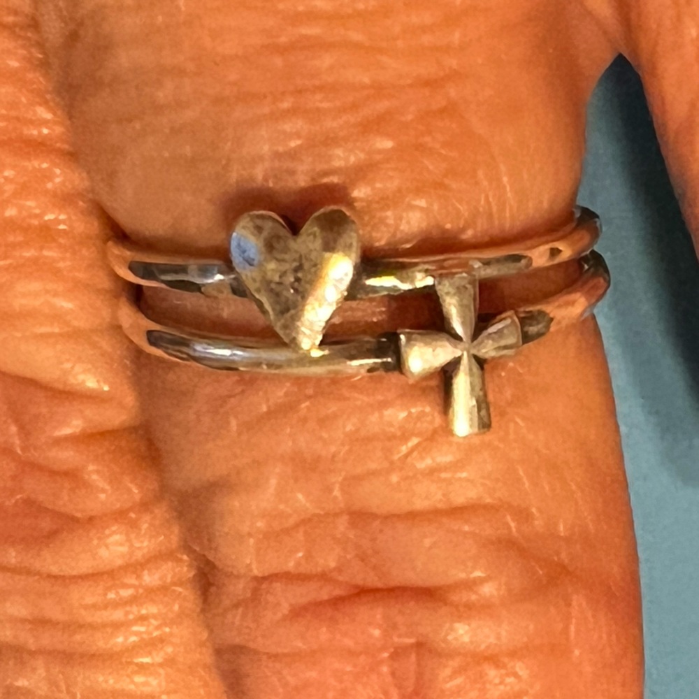 James Avery Faith & Love Ring Set